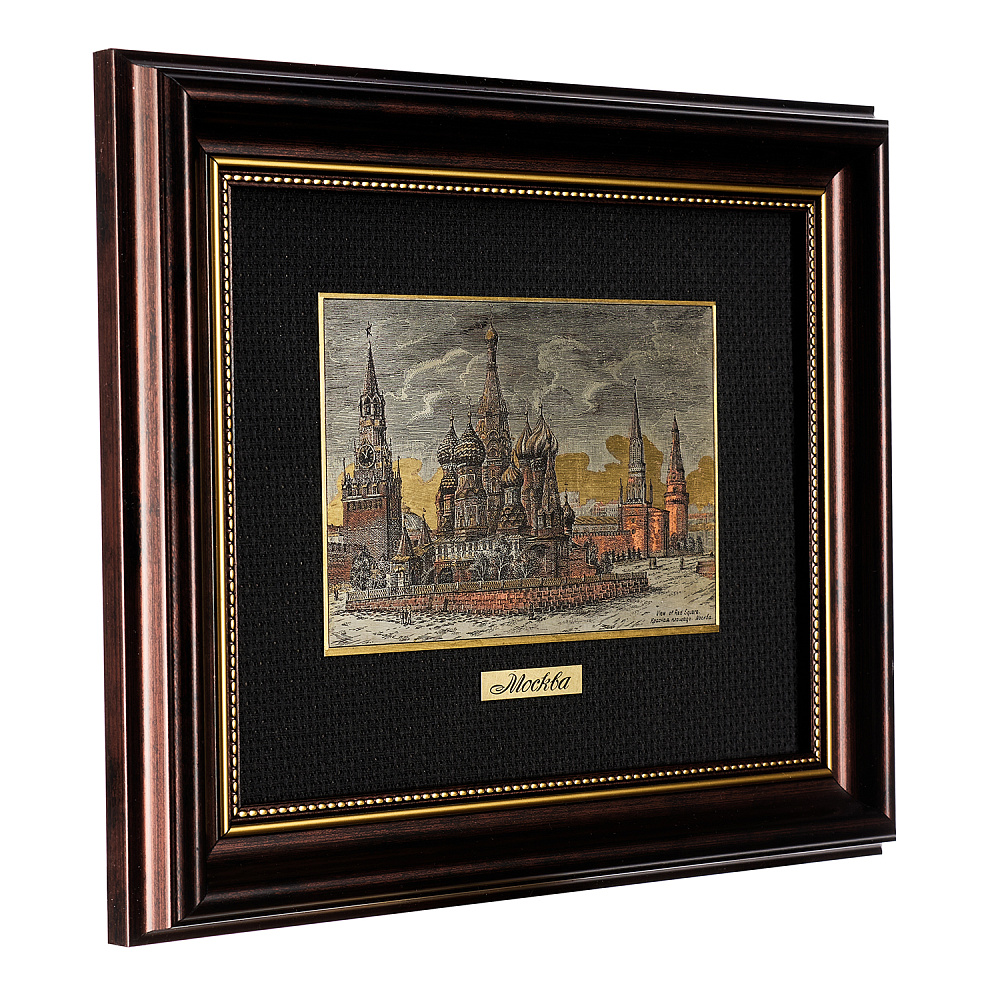 Офорт цветной «Красная площадь. Москва» 17х22 см - интернет магазин Русь Велика я фото 2