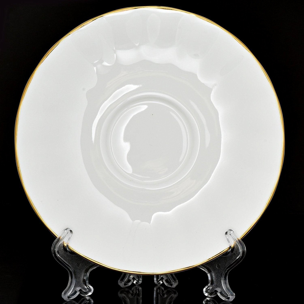 Чайная пара «Золотая лента» (Форма Нега) ЛФЗ - интернет магазин Русь Велика я фото 2