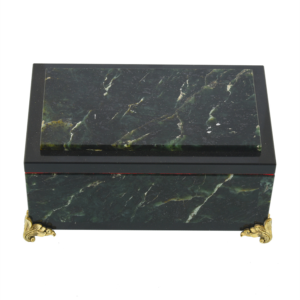 Шкатулка прямоугольная из камня - интернет магазин Русь Велика я фото 1