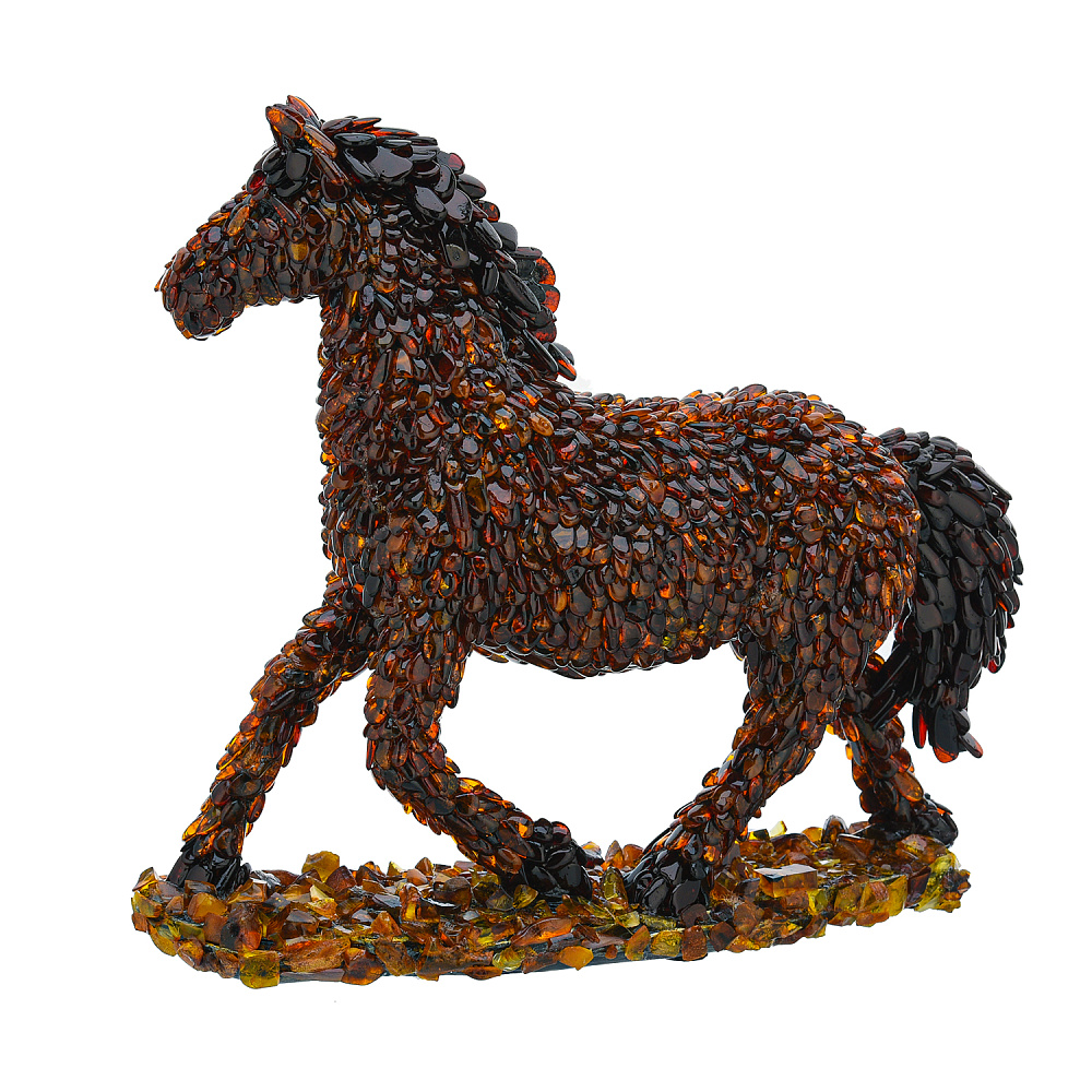 Скульптура из янтаря «Конь» - интернет магазин Русь Велика я фото 2