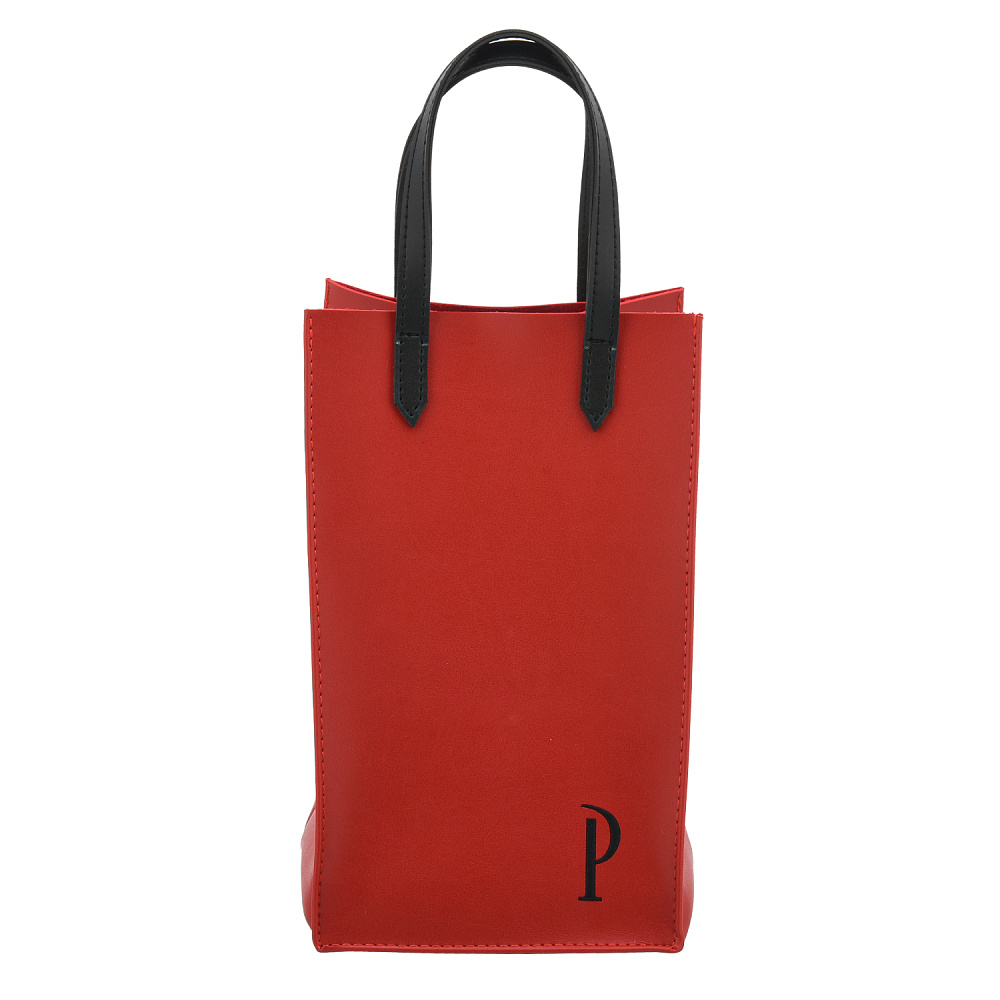 Подарочный пакет-упаковка из экокожи «Р» 16х16х26 см - интернет магазин Русь Велика я фото 1