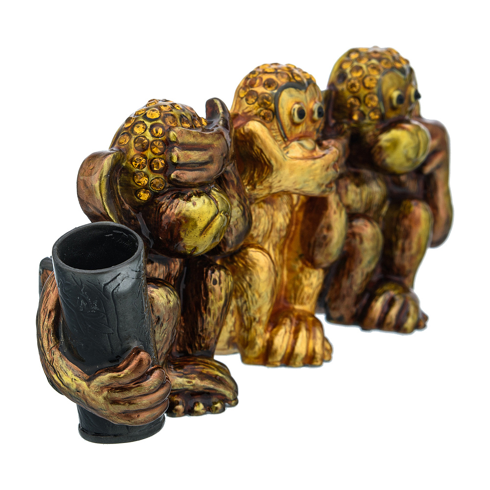 Визитница «Философское трио». Традиции Фаберже - интернет магазин Русь Велика я фото 1