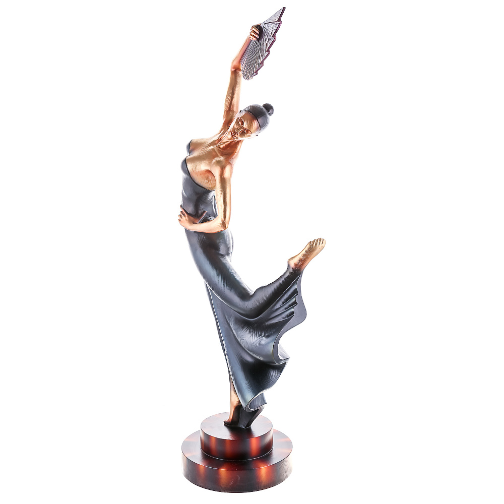 Скульптура из дерева с ручной росписью «Девушка Кармен» - интернет магазин Русь Велика я фото 3