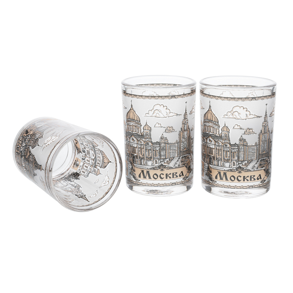 Набор стеклянных стопок «Москва» - интернет магазин Русь Велика я фото 2