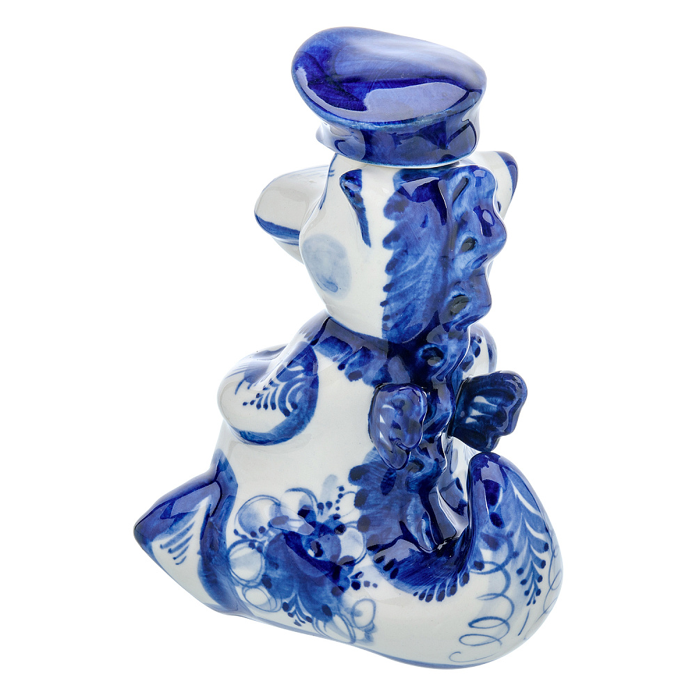 Штоф фарфоровый 450 мл «Дракон». Гжель - интернет магазин Русь Велика я фото 3