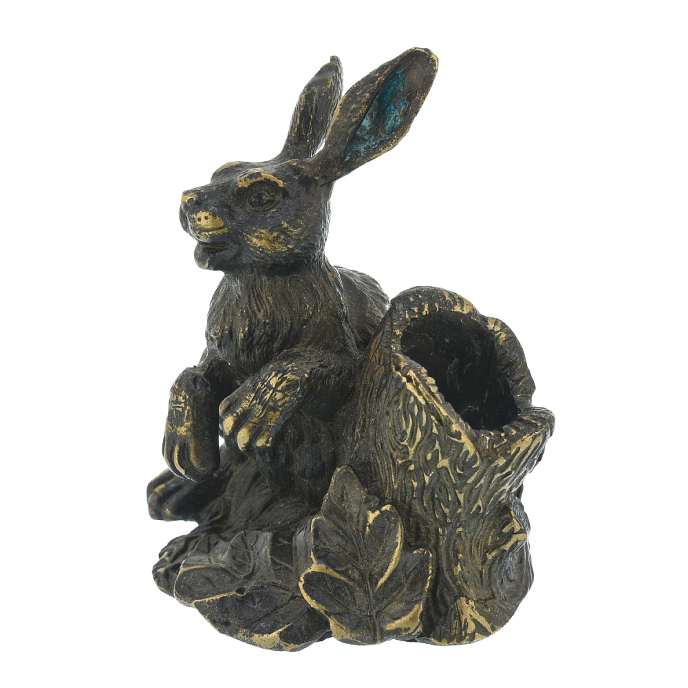 Бронзовая статуэтка «Заяц» - интернет магазин Русь Велика я 