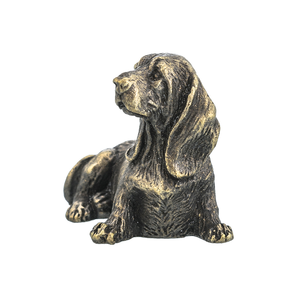Бронзовая статуэтка «Собака Бассет» - интернет магазин Русь Велика я фото 3