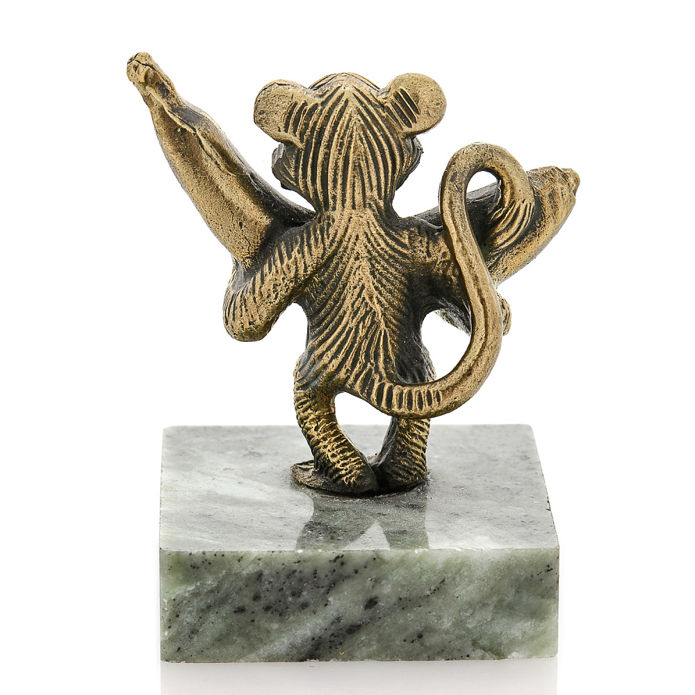 Бронзовая статуэтка «Обезьяна с бананом» - интернет магазин Русь Велика я фото 3