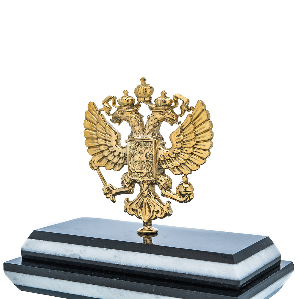 Часы из натурального камня «Герб РФ» - интернет магазин Русь Велика я фото 3