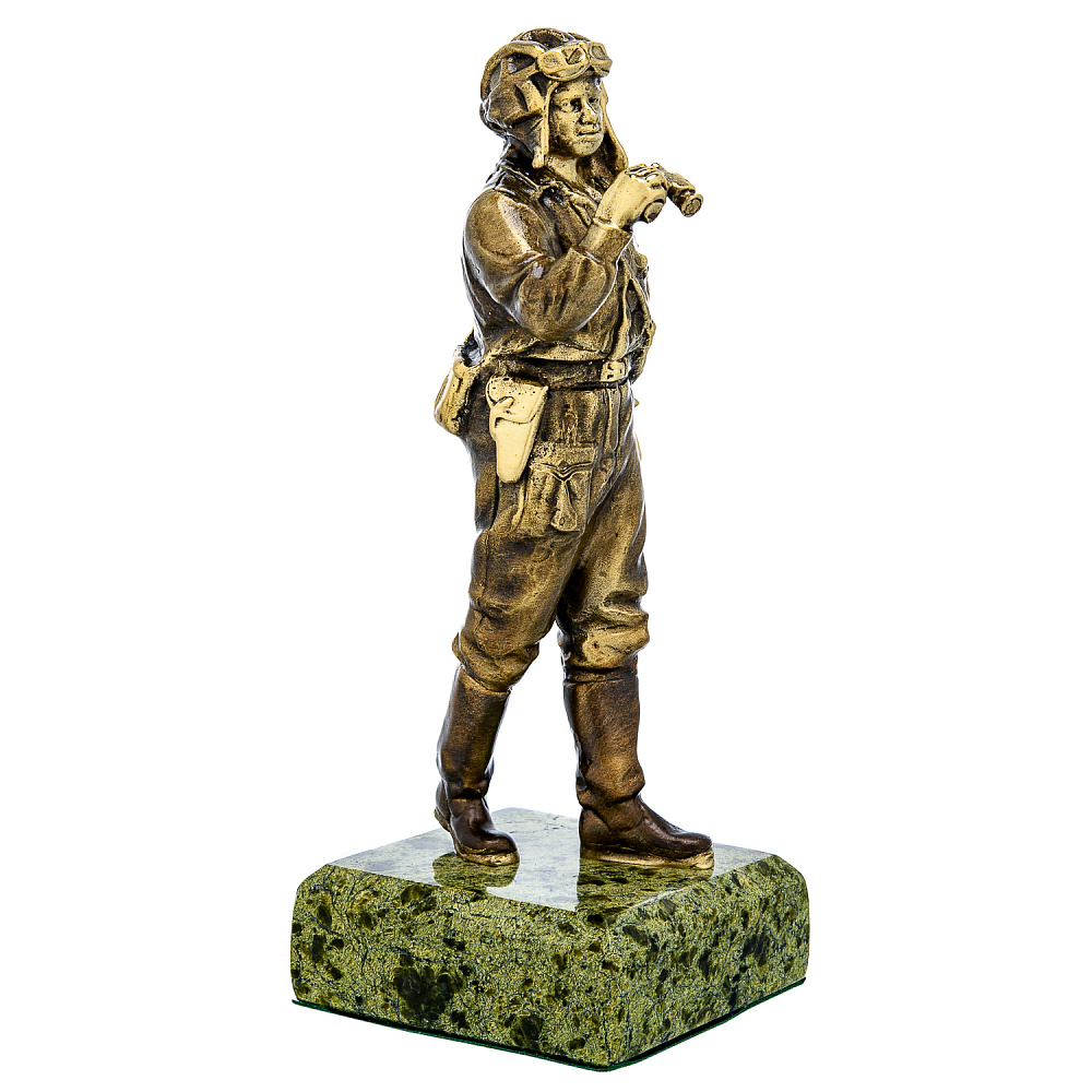 Бронзовая статуэтка «Танкист» - интернет магазин Русь Велика я фото 2