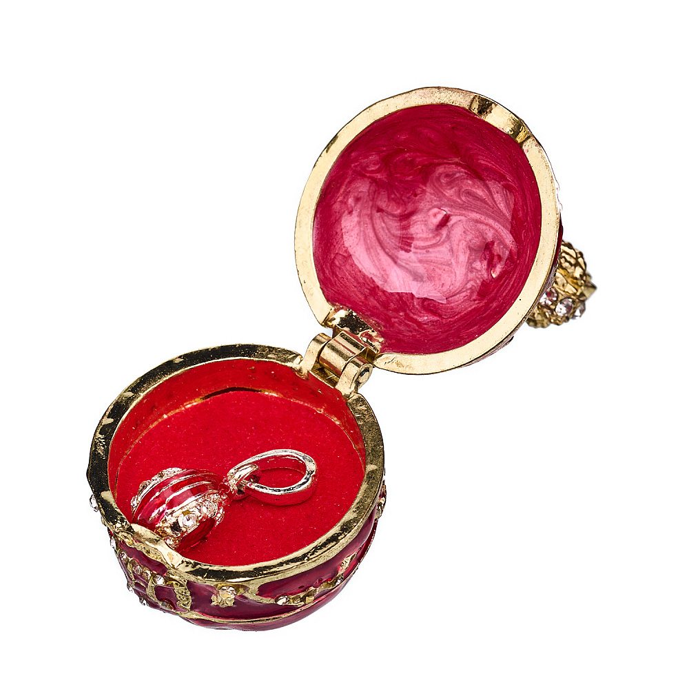 Пасхальное яйцо-шкатулка «Корона». Традиции Фаберже - интернет магазин Русь Велика я фото 4