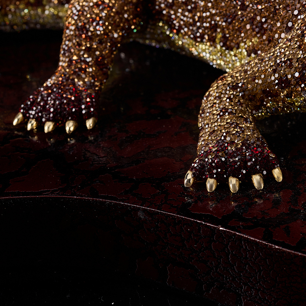 Скульптура с хрустальными стразами «Крокодил» - интернет магазин Русь Велика я фото 2