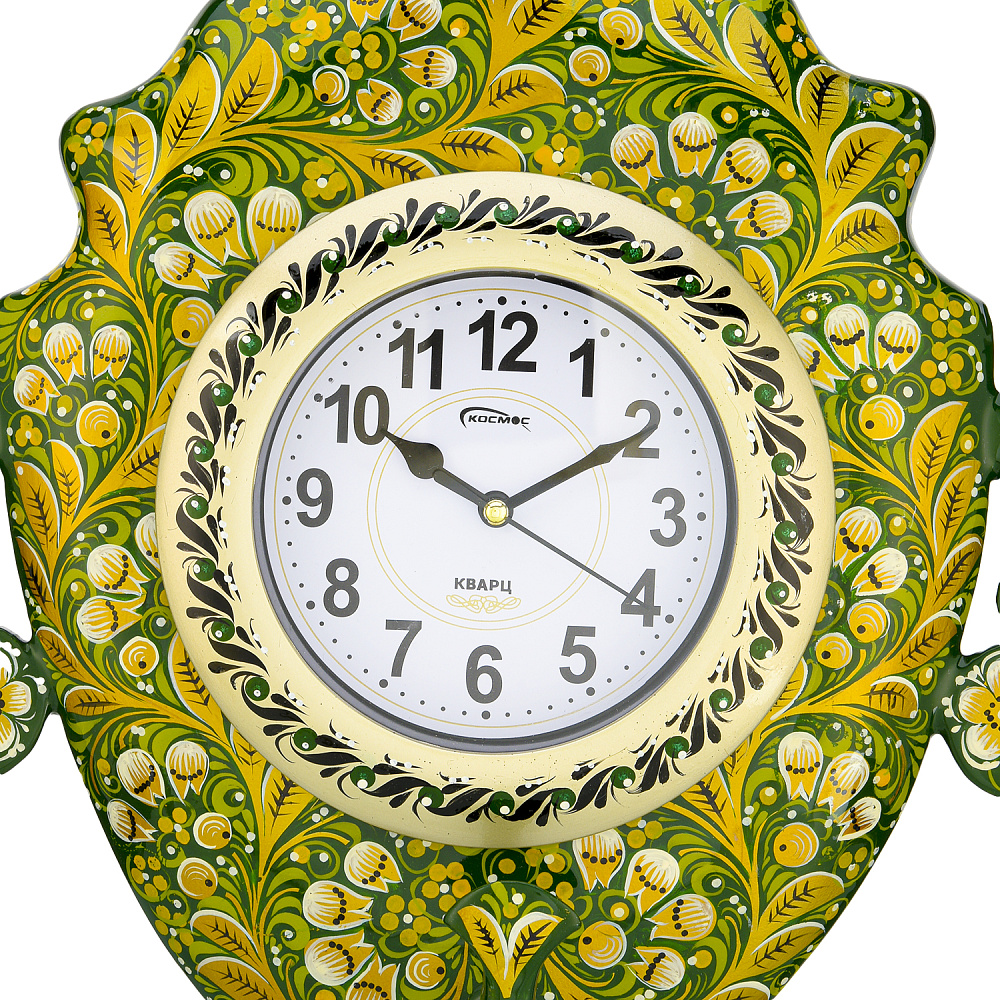 Часы настенные «Самовар». Хохлома - интернет магазин Русь Велика я фото 1