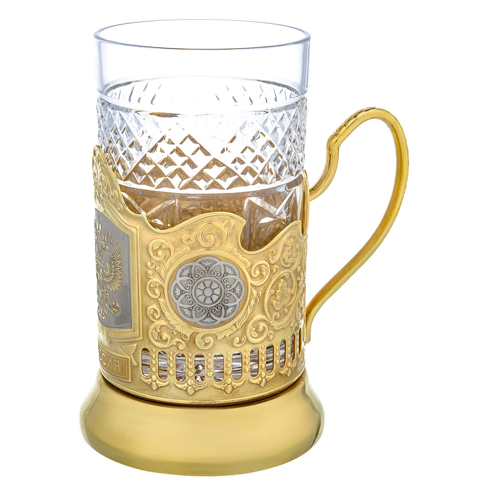 Подстаканник «Герб РФ». Златоуст - интернет магазин Русь Велика я фото 1