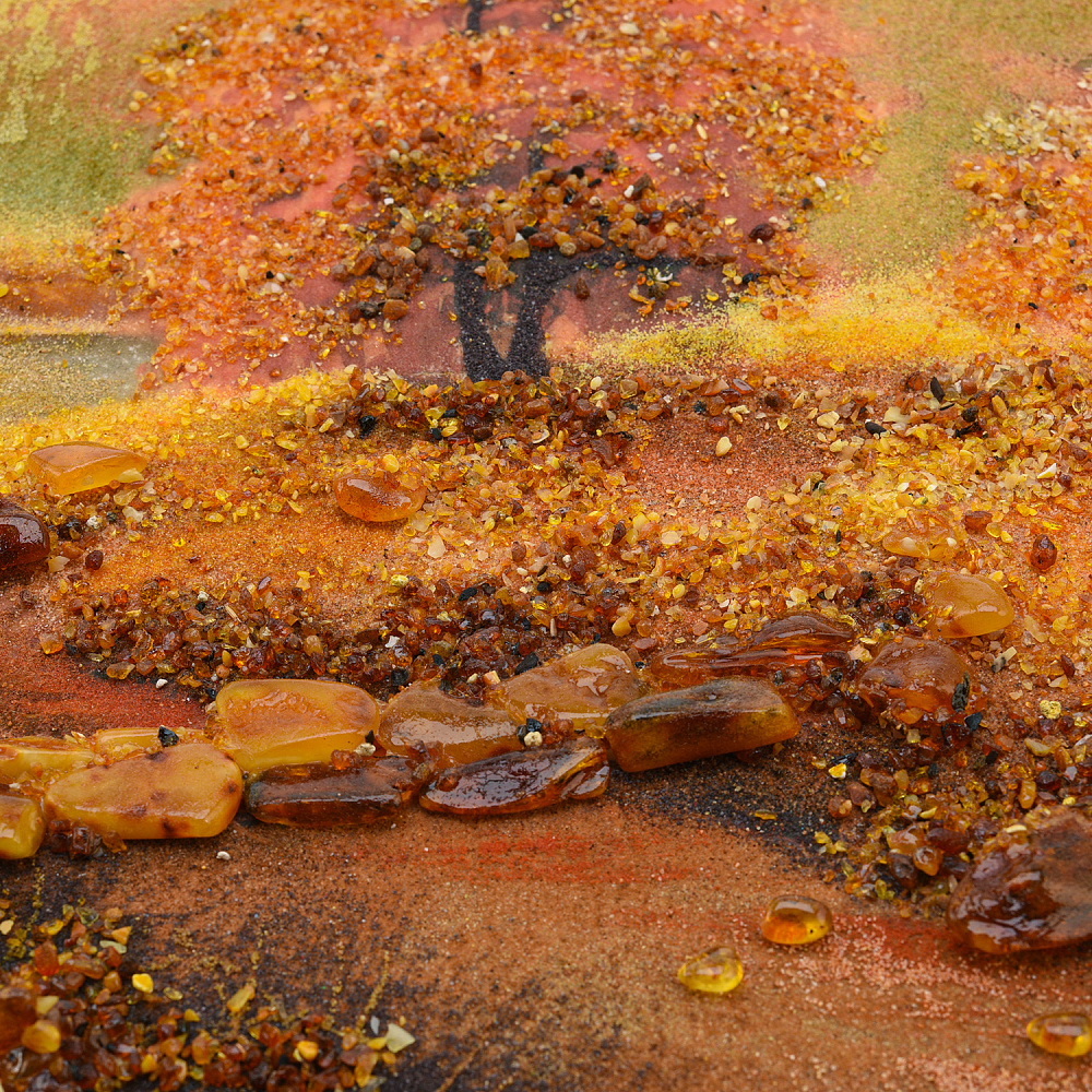 Картина янтарная «Осенний лес» 60х40 см - интернет магазин Русь Велика я фото 2