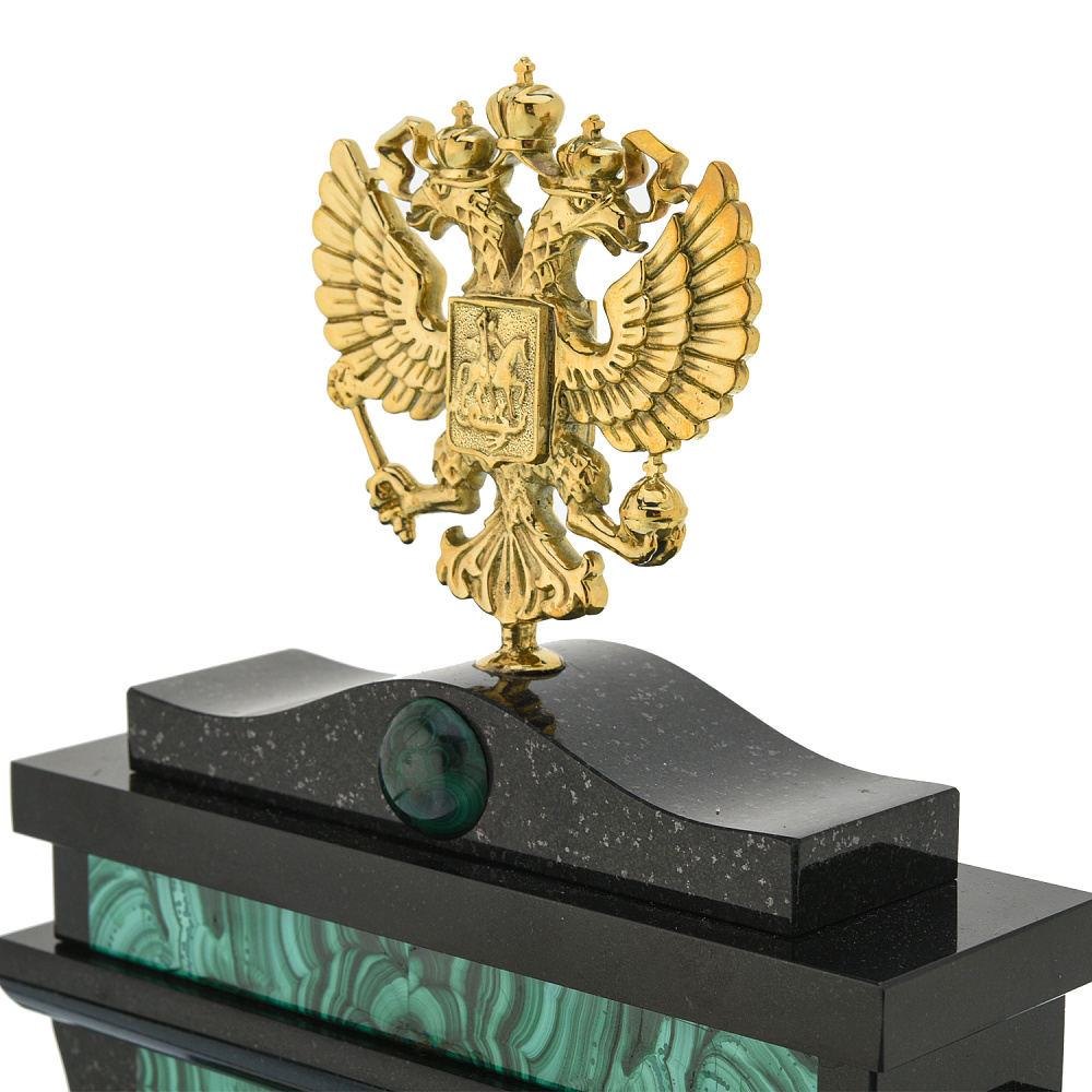 Часы из натурального камня «Герб РФ» - интернет магазин Русь Велика я фото 5