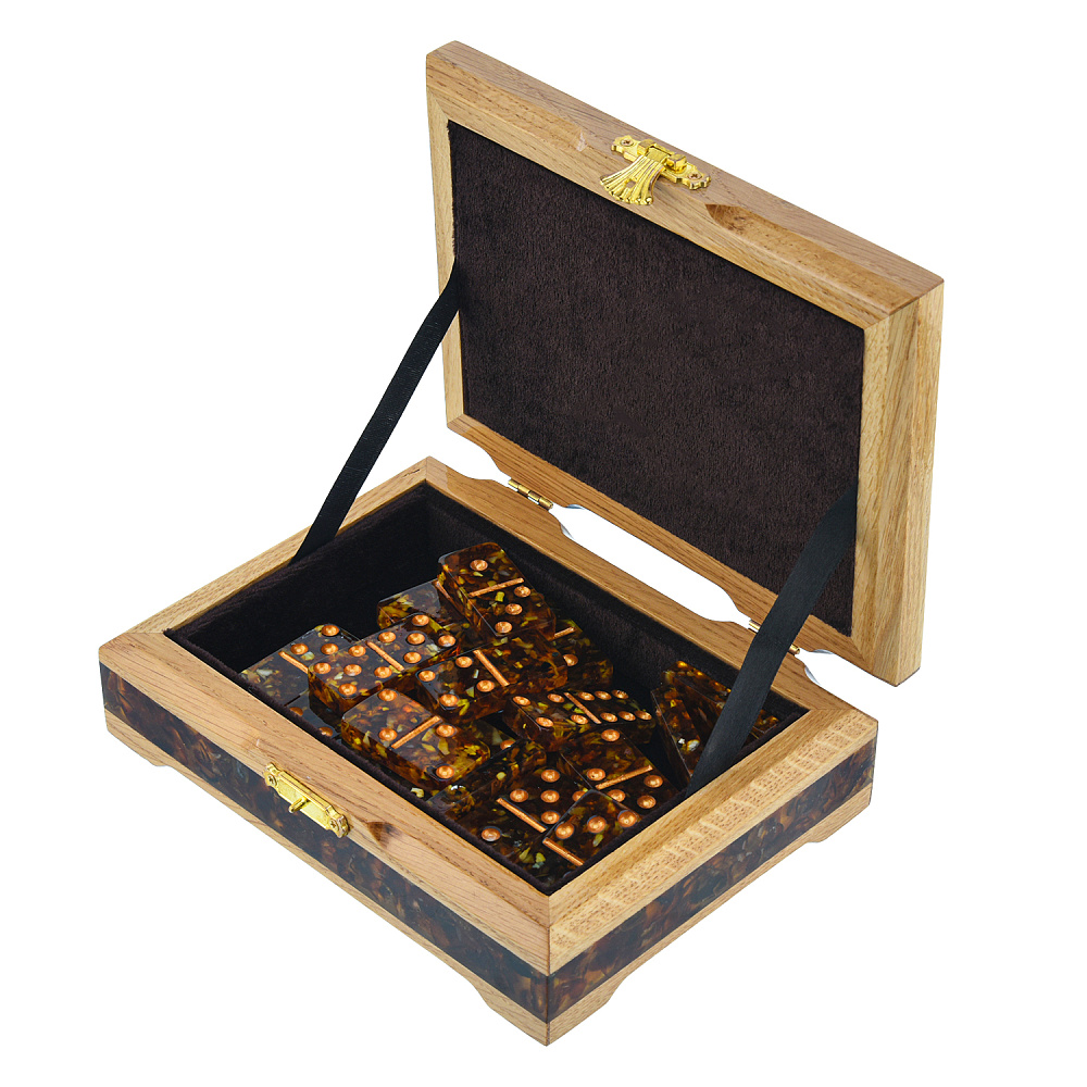 Домино из янтаря «Герб РФ» - интернет магазин Русь Велика я фото 1