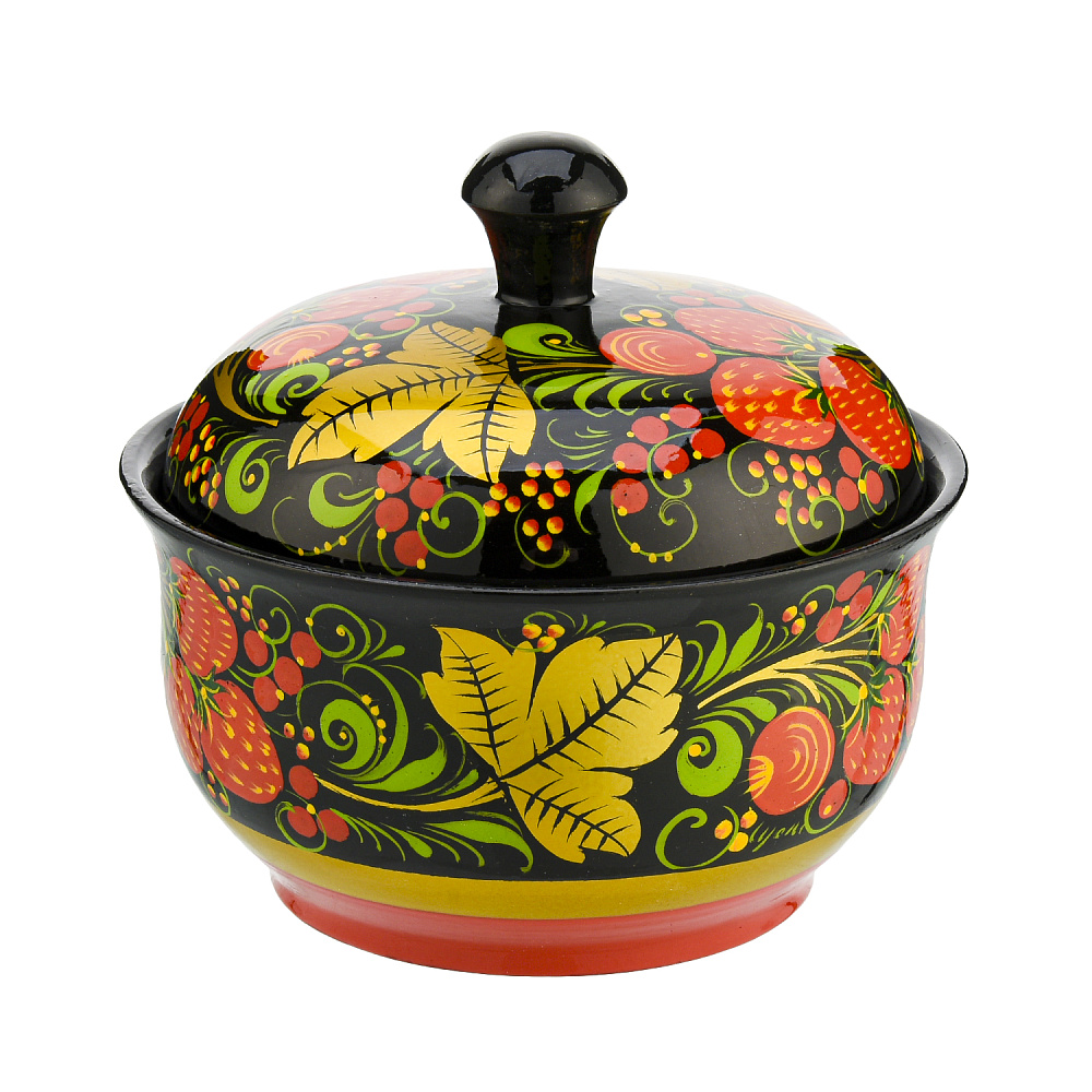 Масленка «Ягоды». Хохлома - интернет магазин Русь Велика я 