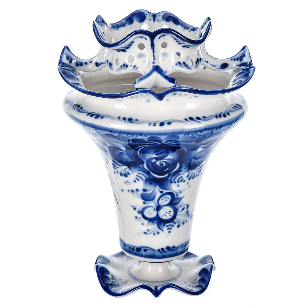 Ваза «Утро». Гжель - интернет магазин Русь Велика я 