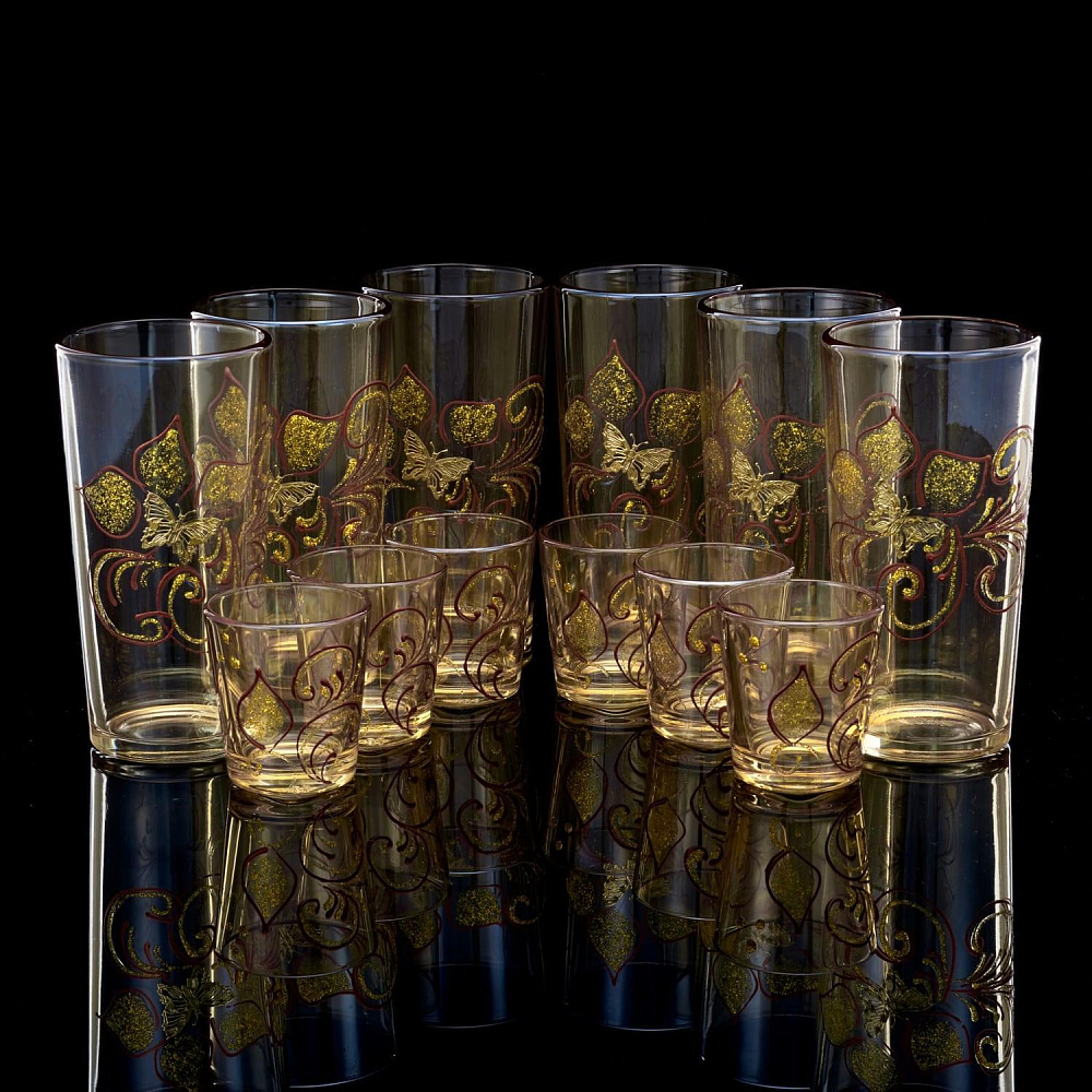 Набор стаканов и стопок на 6 персон - интернет магазин Русь Велика я 
