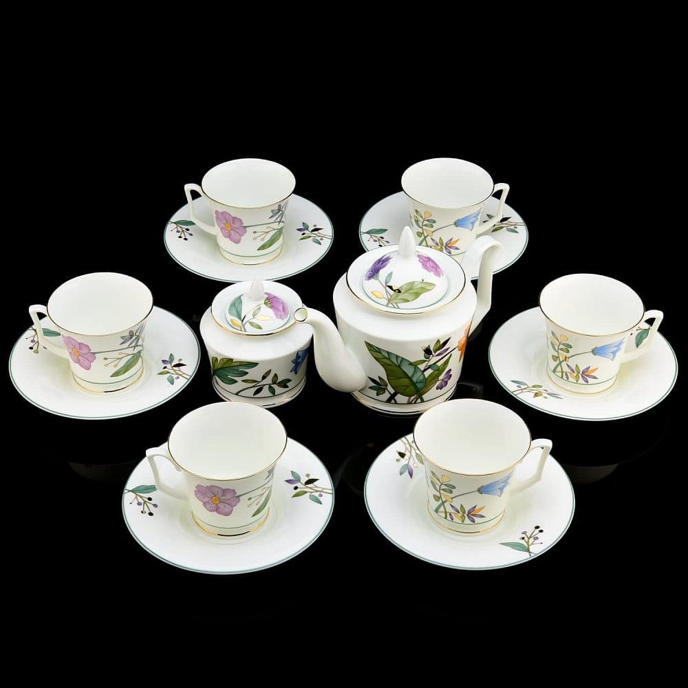 Сервиз чайный на 6 персон «Июньская палитра». Форма «Юлия» ИФЗ - интернет магазин Русь Велика я 
