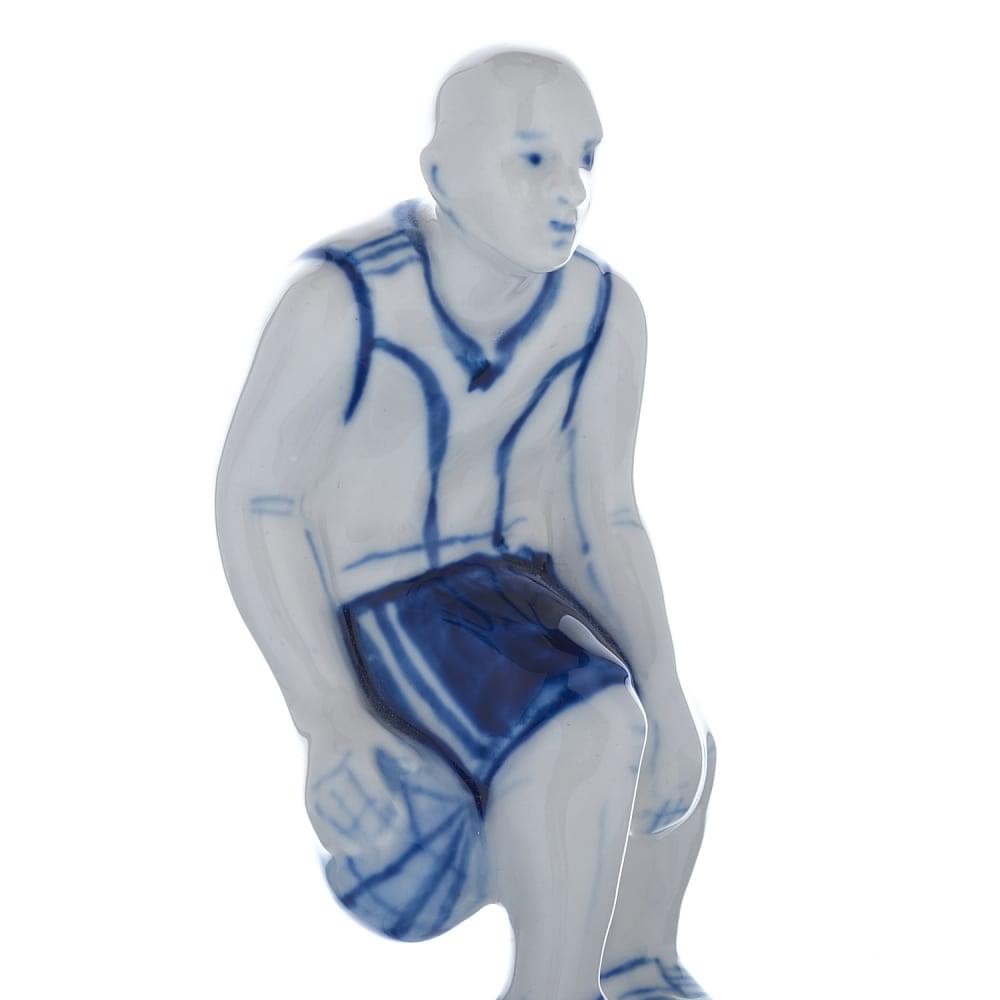 Статуэтка «Баскетболист» Гжель - интернет магазин Русь Велика я фото 4