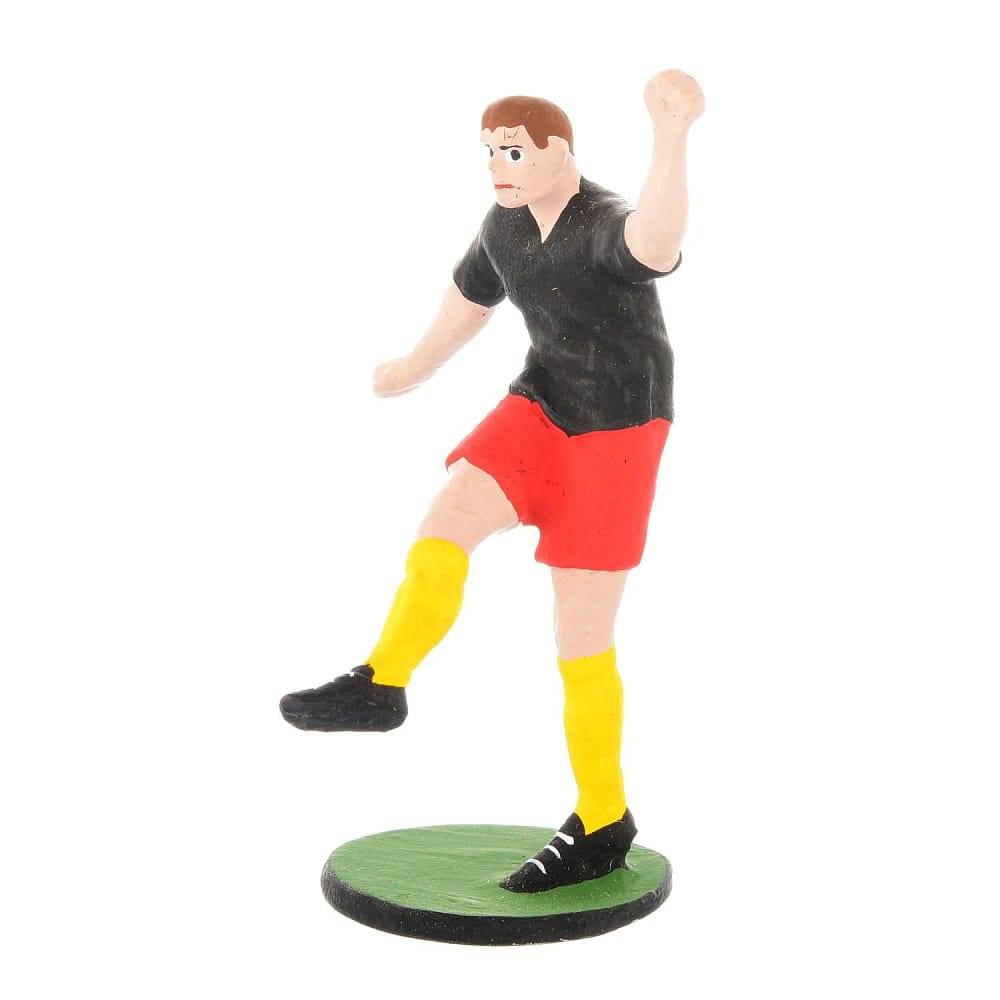 Оловянная миниатюра «Футбол. Красно-жёлтые» в берёзовой шкатулке - интернет магазин Русь Велика я фото 1