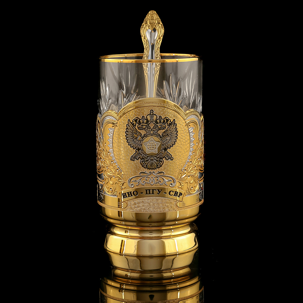 Чайный набор с френч-прессом и подстаканниками «СВР». Златоуст - интернет магазин Русь Велика я фото 10