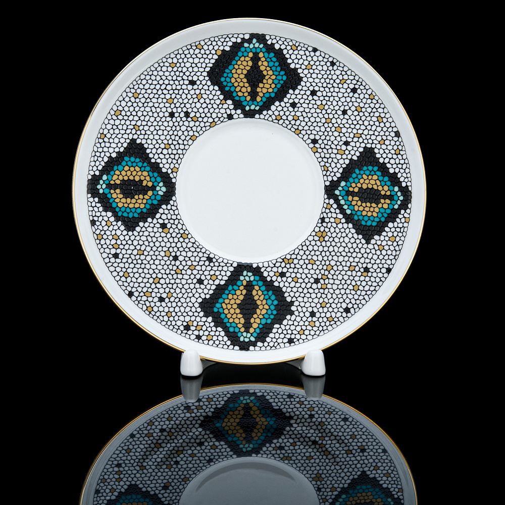 Чайная пара 300 мл «Боа зеленый». Форма Колокол. ИФЗ - интернет магазин Русь Велика я фото 3