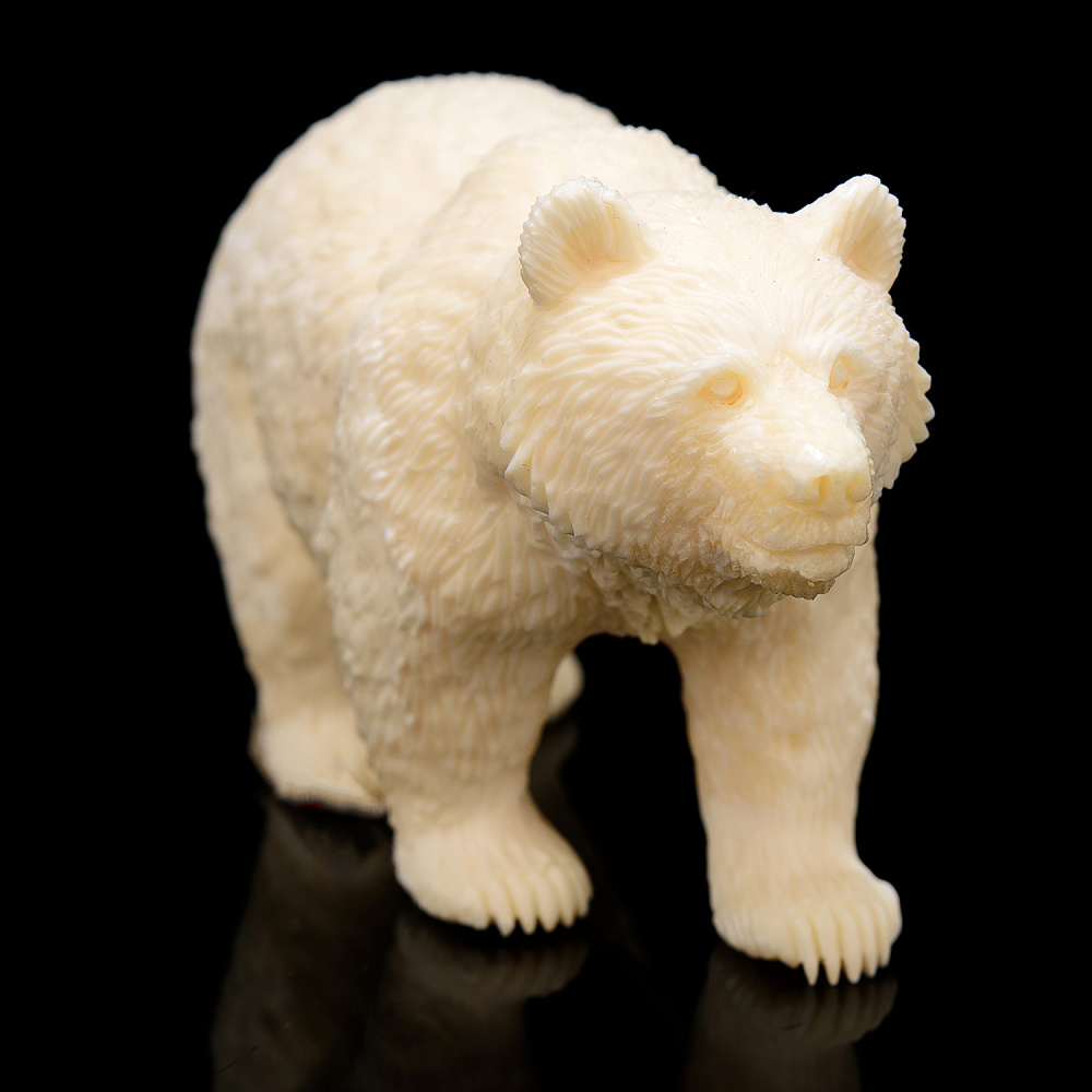 Скульптура из клыка моржа «Медведь» - интернет магазин Русь Велика я фото 5