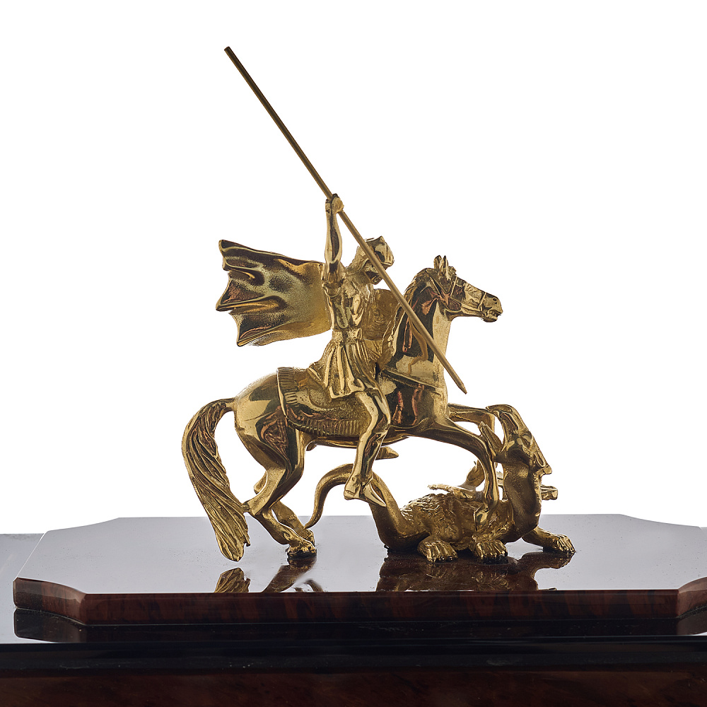 Часы настольные «Георгий Победоносец» - интернет магазин Русь Велика я фото 2