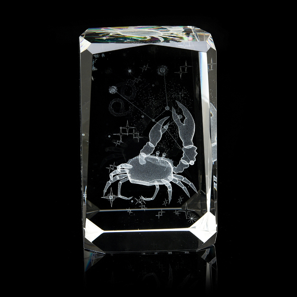 Лазерная графика. Статуэтка «Знак зодиака Рак» - интернет магазин Русь Велика я фото 1