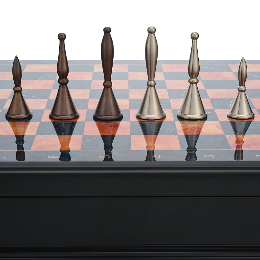 Шахматы с металлическими фигурами 45х45 см - интернет магазин Русь Велика я фото 4