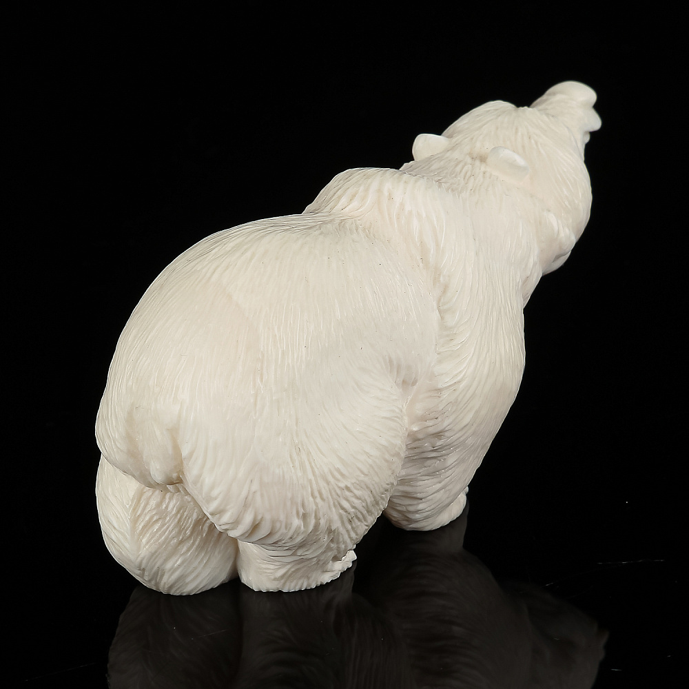 Скульптура из кости «Милый медведь» - интернет магазин Русь Велика я фото 4