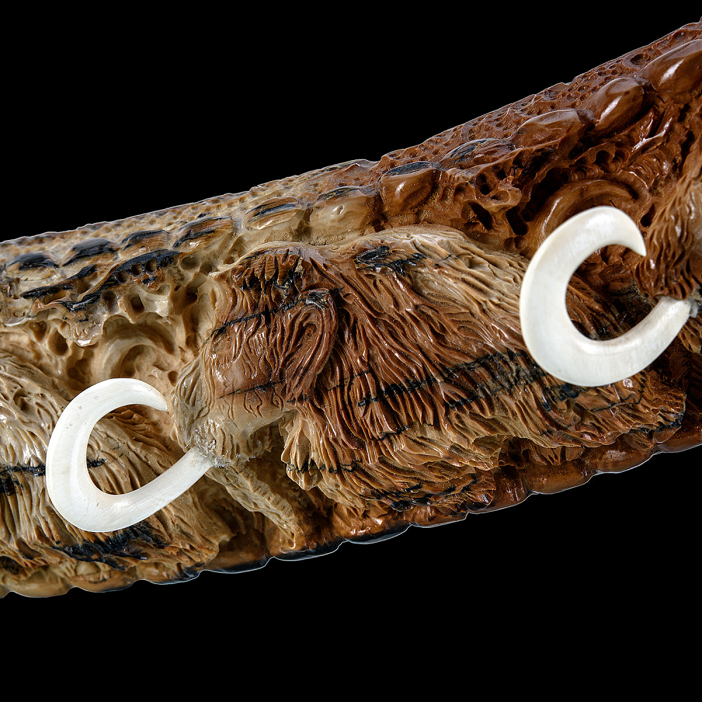 Композиция из бивня мамонта «Охота первобытных людей» - интернет магазин Русь Велика я фото 3