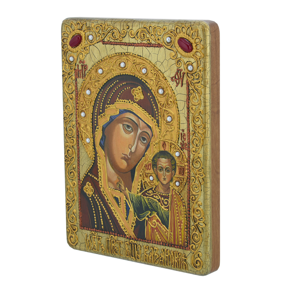 Венчальная пара икон «Божья Матерь Казанская и Вседержитель» 15х20 см - интернет магазин Русь Велика я фото 4