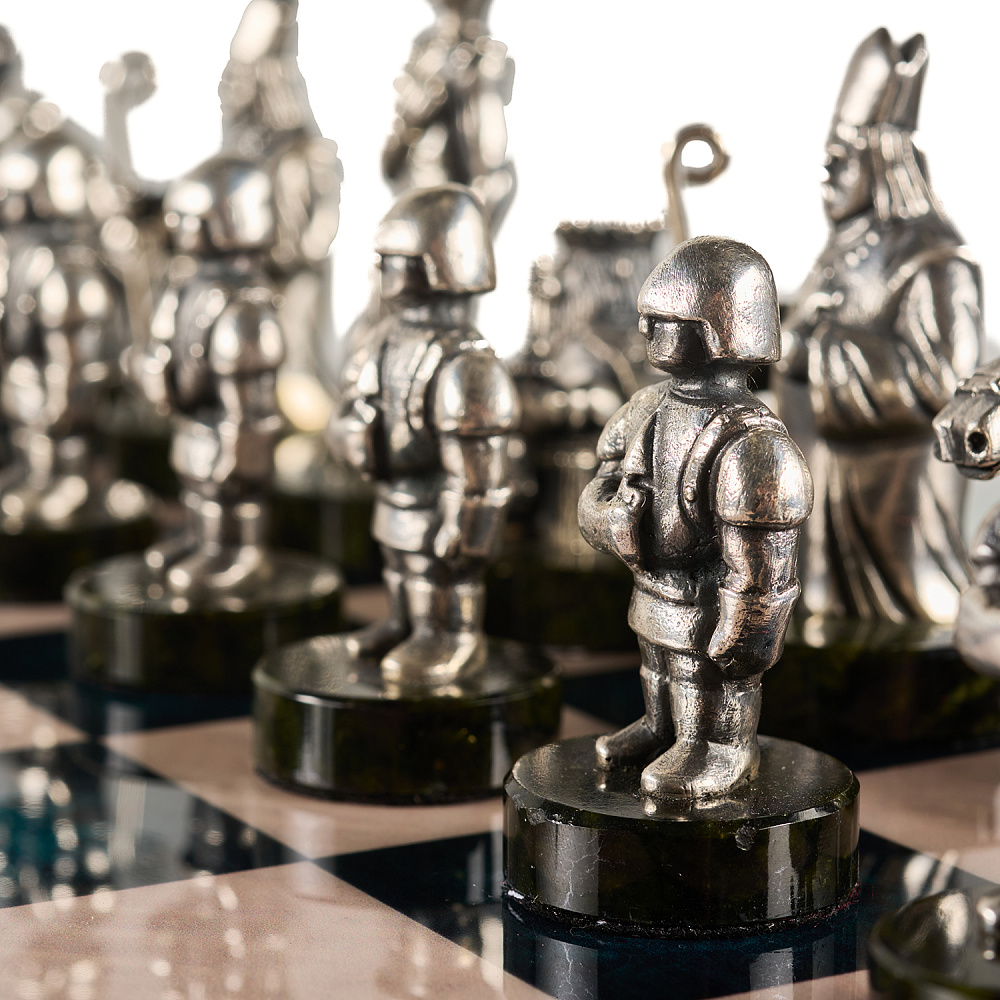 Шахматы с фигурами из бронзы «Европа» 48х48 см - интернет магазин Русь Велика я фото 7