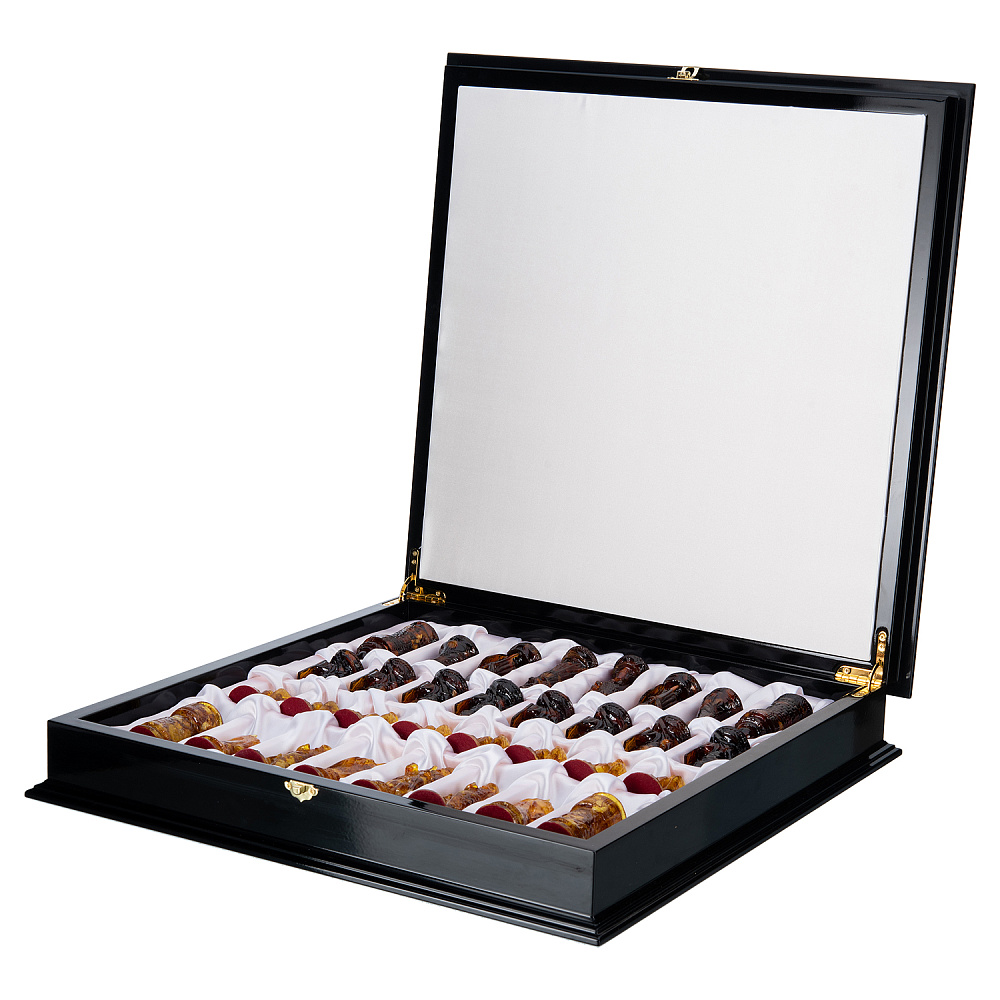 Шахматы с янтарными фигурами «Ледовое побоище» 48х48 см - интернет магазин Русь Велика я фото 10