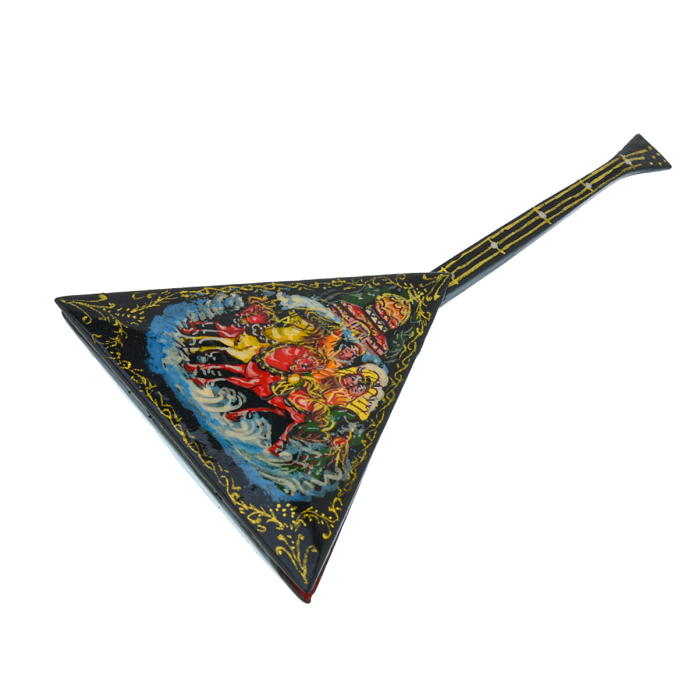 Шкатулка с художественной росписью «Балалайка. Тройка» - интернет магазин Русь Велика я фото 1