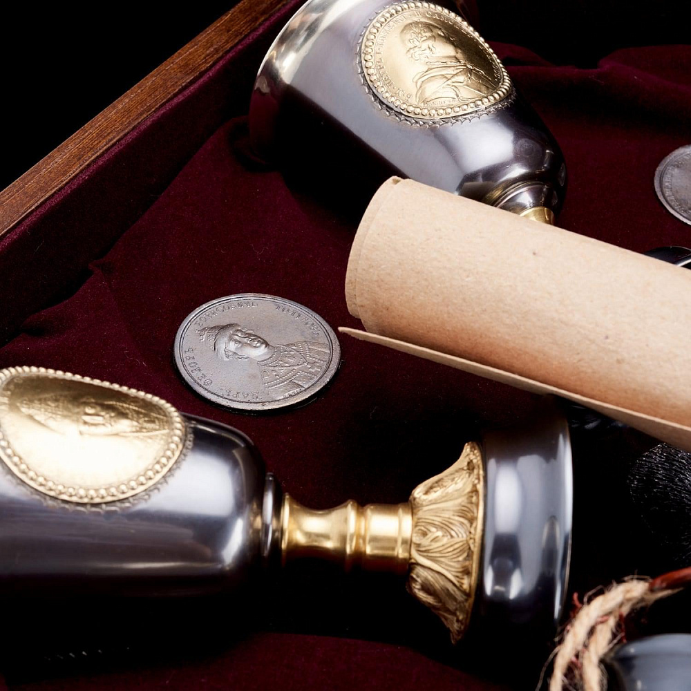 Набор кубков «Георгий Победоносец» - интернет магазин Русь Велика я фото 3