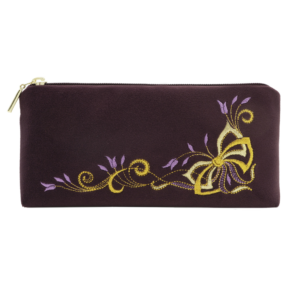 Очечник «Подарок». Фиолетовый с вышивкой - интернет магазин Русь Велика я фото 1