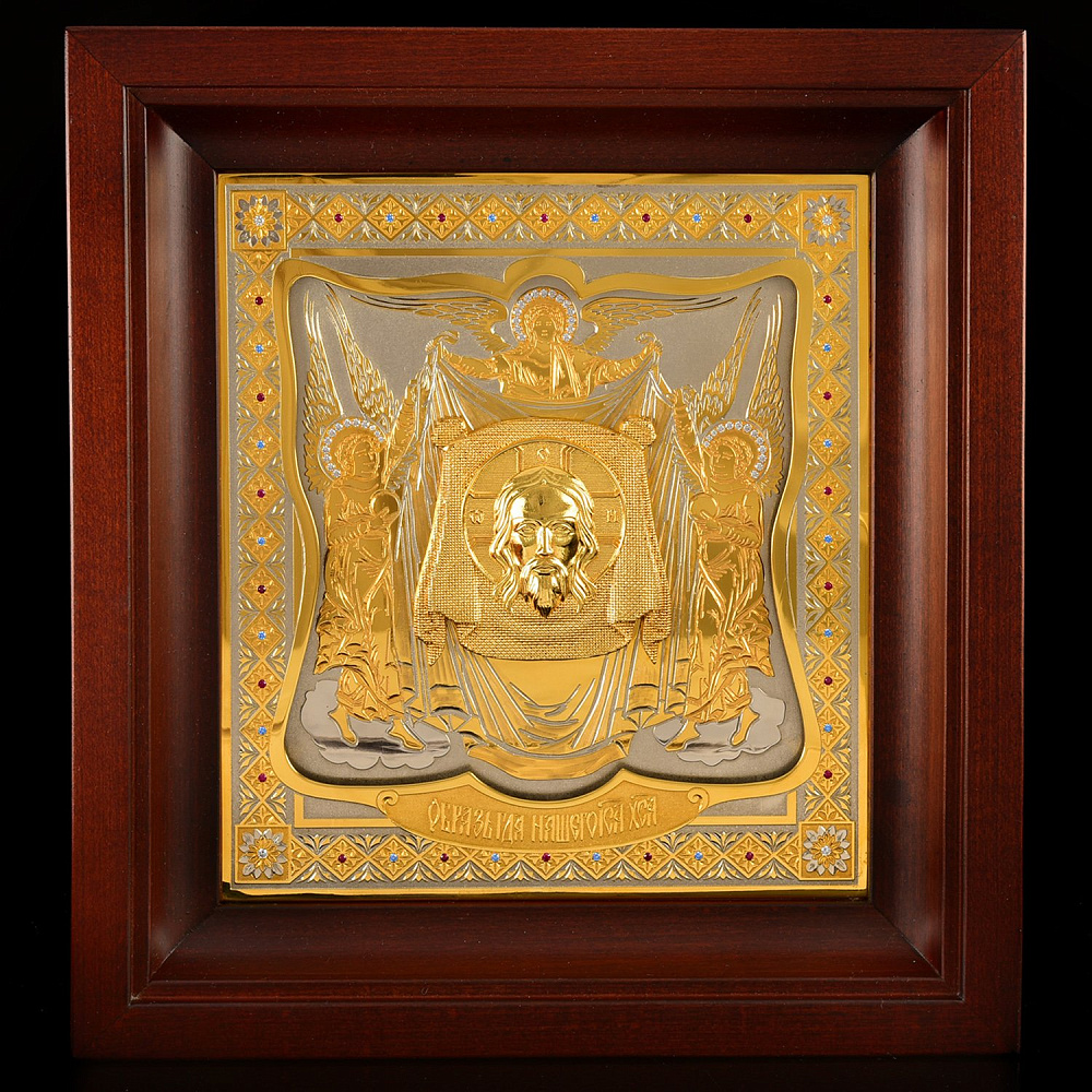 Плакета «Спас Нерукотворный». Златоуст - интернет магазин Русь Велика я 