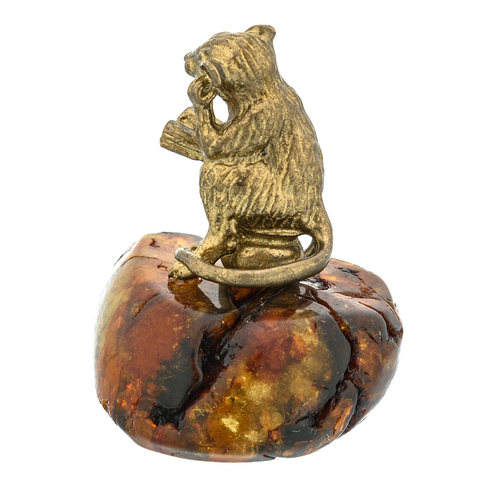 Статуэтка с янтарем «Крыса читает» - интернет магазин Русь Велика я 