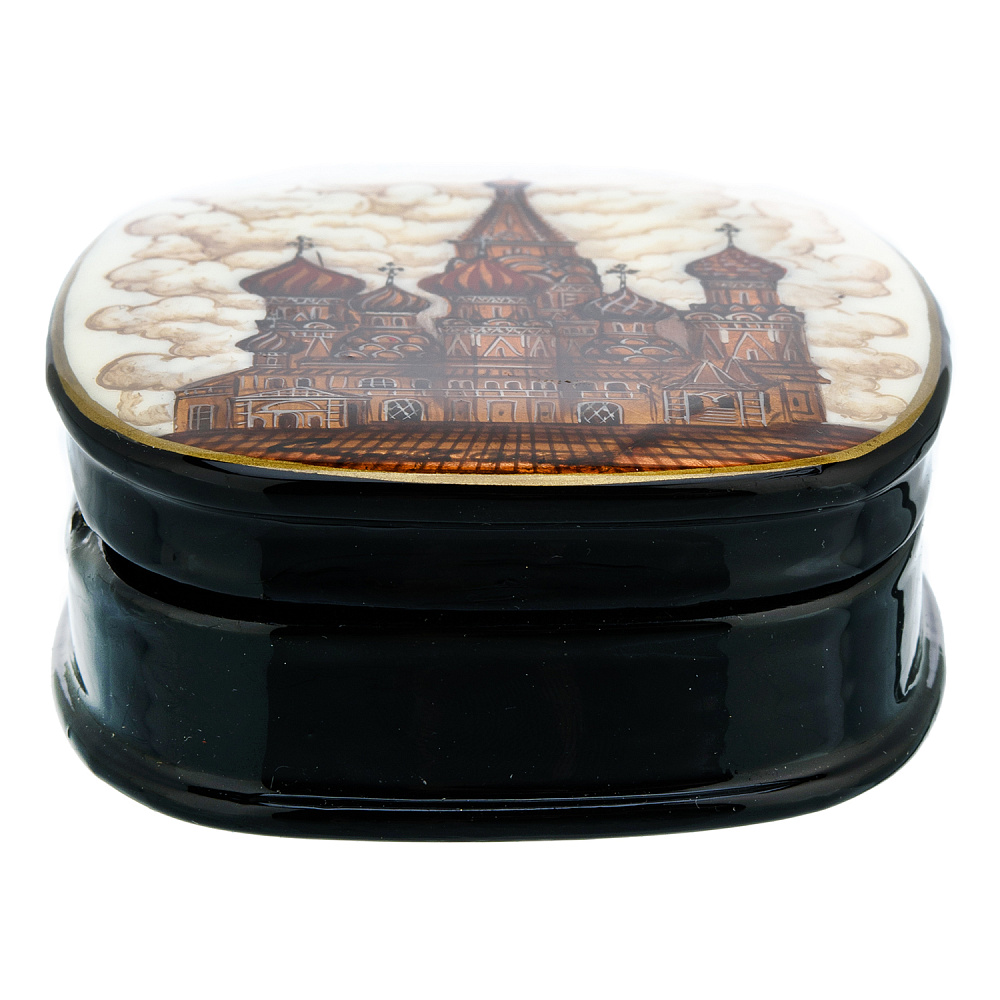 Шкатулка с художественной росписью «Храм Василия Блаженного» - интернет магазин Русь Велика я фото 2