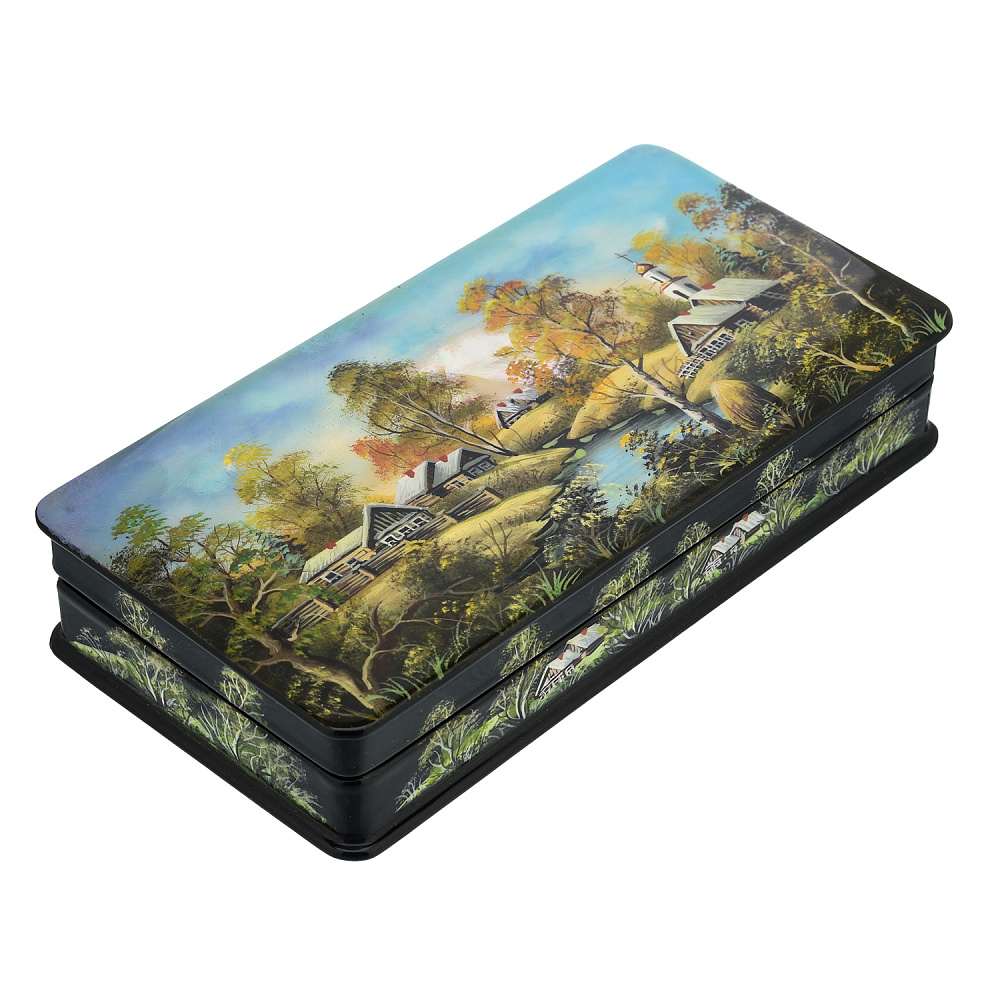 Шкатулка с художественной росписью «Осень» - интернет магазин Русь Велика я фото 1