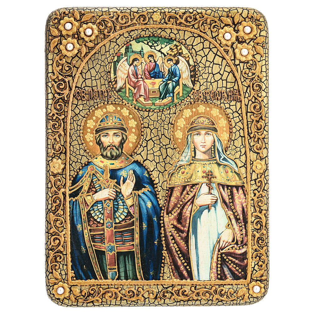 Икона «Петр и Феврония» 15х20 см - интернет магазин Русь Велика я 