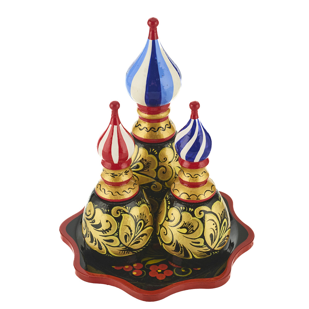 Набор для специй «Купола». Хохлома - интернет магазин Русь Велика я 