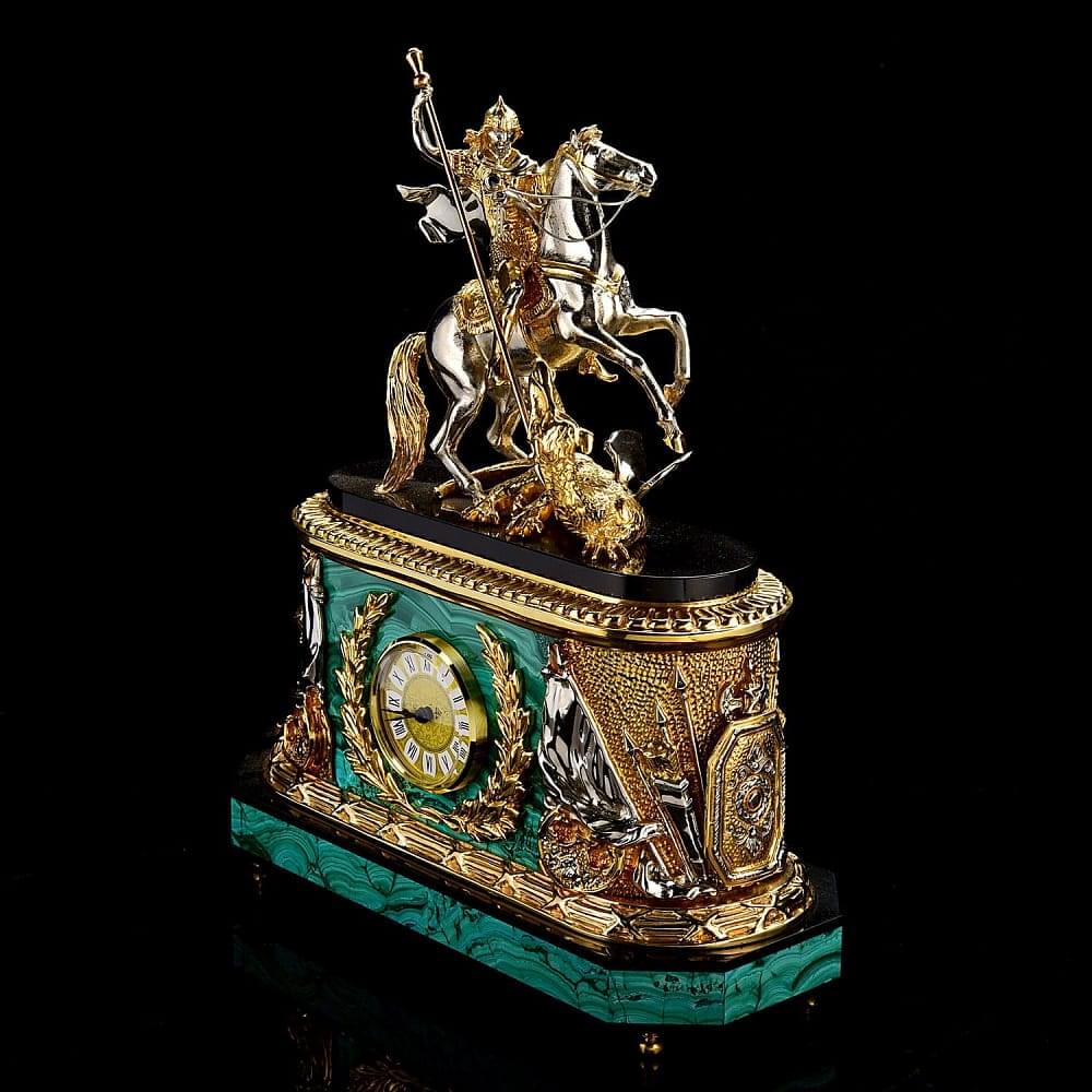 Часы каминные «Георгий Победоносец» - интернет магазин Русь Велика я фото 2