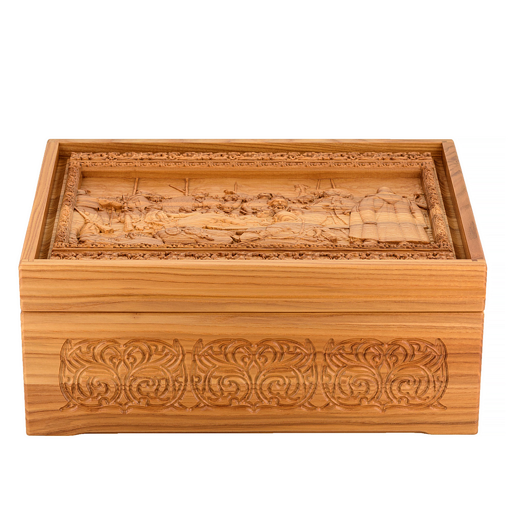 Русское лото в резной шкатулке из ясеня «Запорожцы пишут письмо турецкому султану» - интернет магазин Русь Велика я фото 2