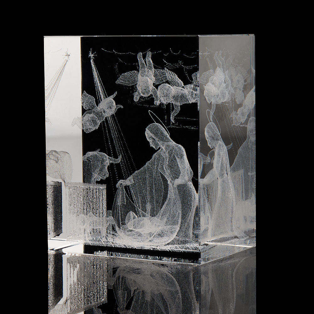 Лазерная графика. Куб «Рождество» - интернет магазин Русь Велика я фото 1